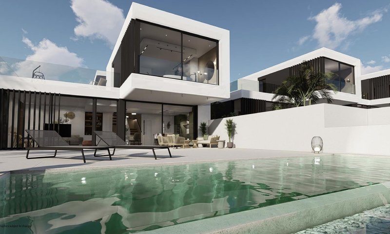 Fantastische Villen mit 4 Schlafzimmern, 3 Bädern, Gäste-WC, Garage und privatem Infinity-Pool