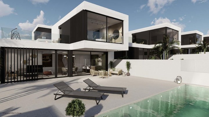 Fantastische Villen mit 4 Schlafzimmern, 3 Bädern, Gäste-WC, Garage und privatem Infinity-Pool