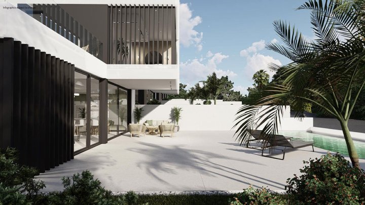 Fantastische Villen mit 4 Schlafzimmern, 3 Bädern, Gäste-WC, Garage und privatem Infinity-Pool
