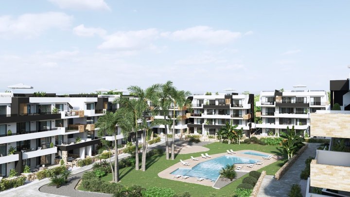 Appartements mit 2 Schlafzimmern und 2 Bädern in abgeschlossener Anlage mit Gemeinschaftspool, Fitnessraum, Sauna und Jacuzzi
