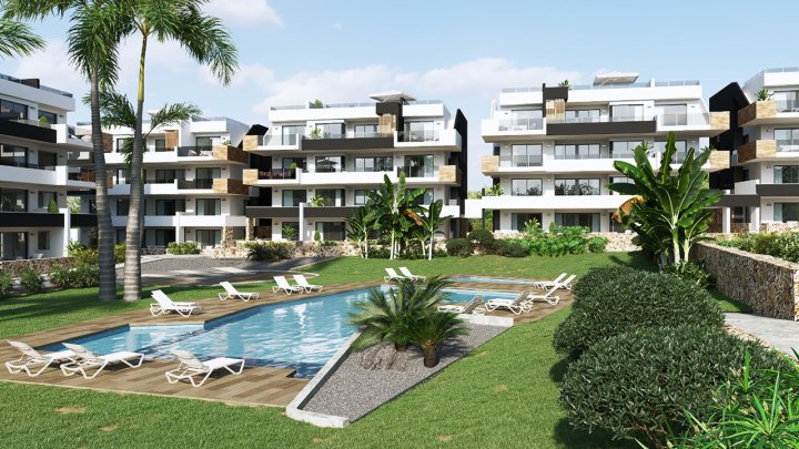 Penthouse-Wohnungen mit 2 Schlafzimmern, 2 Bädern und Dachterrasse  in abgeschlossener Anlage mit Gemeinschaftspool, Fitnessraum, Sauna und Jacuzzi