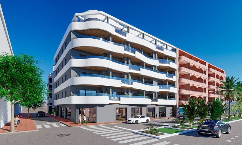 Appartements mit 2 Schlafzimmern, 2 Bädern und Gemeinschaftspool nur ca. 250 m vom Strand von Los Locos