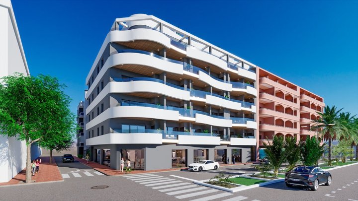 Penthouse-Wohnungen mit 2 Schlafzimmern, 2 Bädern, Dachterrasse und Gemeinschaftspool nur ca. 250 m vom Strand von Los Locos