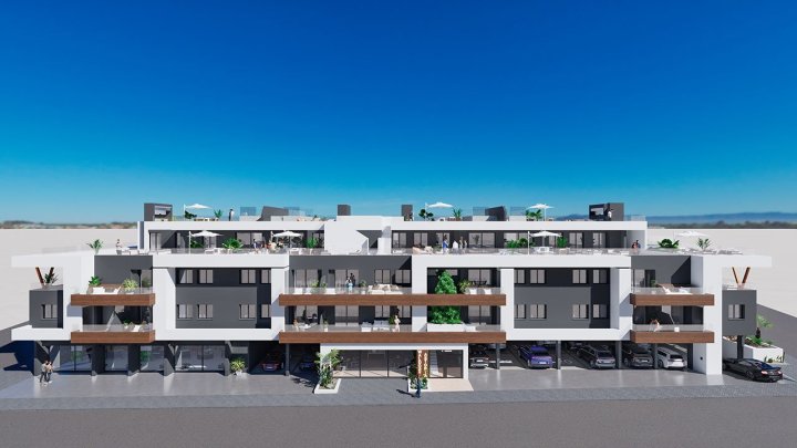 Moderne Penthouse-Wohnungen mit 2 Schlafzimmern, 2 Bädern, Dachterrasse, Privatpool und Einbauküchen mit Elektrogeräten