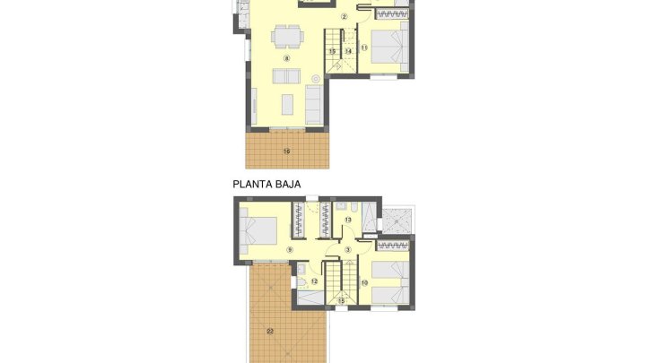 Moderne Villen mit 3 Schlafzimmern, 3 Bädern und Gemeinschaftspool in wunderschöner Umgebung