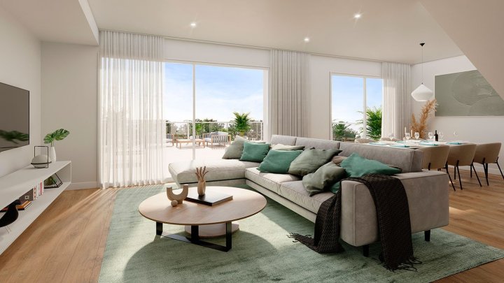 Wunderschöne Maisonette-Wohnungen mit 3 Schlafzimmern, 2 Bädern, Gäste-WC und Gemeinschaftspool am Alenda-Golfplatz