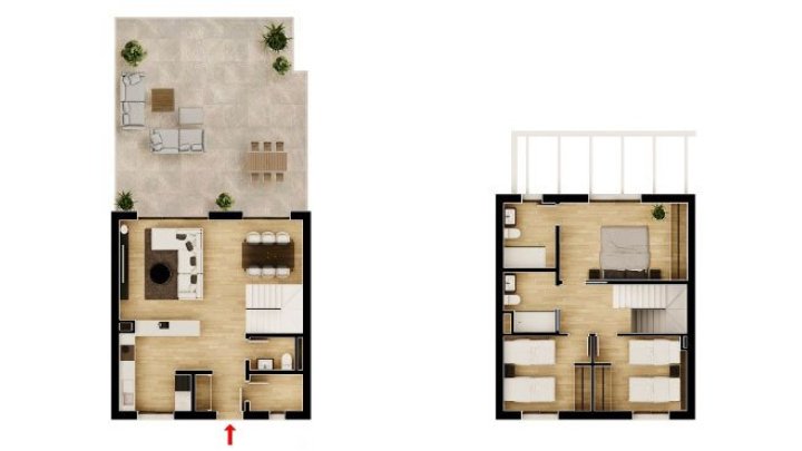 Wunderschöne Maisonette-Wohnungen mit 3 Schlafzimmern, 2 Bädern, Gäste-WC und Gemeinschaftspool am Alenda-Golfplatz