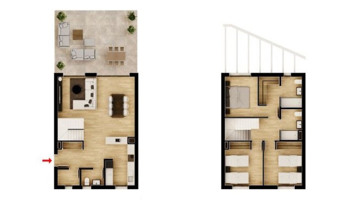 Wunderschöne Maisonette-Wohnungen mit 3 Schlafzimmern, 2 Bädern, Gäste-WC und Gemeinschaftspool am Alenda-Golfplatz