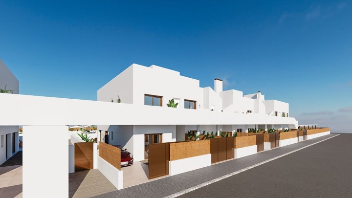 Appartements mit 3 Schlafzimmern, 2 Bädern, Vorinstallation Klimaanlage, Gemeinschaftspool und Kfz-Stellplatz neben dem Golfplatz von La Serena Golf