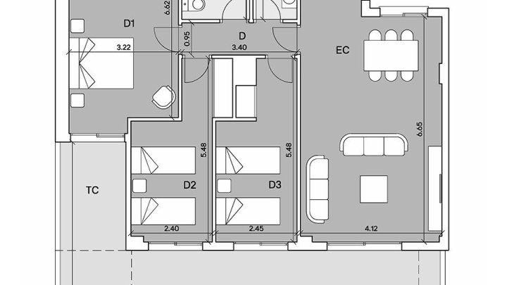 Großzügige Erdgeschosswohnung direkt am Golfplatz