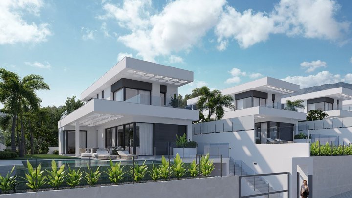 Exklusive Villen mit 3 Schlafzimmern, 3 Bädern, Privatpool, Keller/Garage und Meerblick