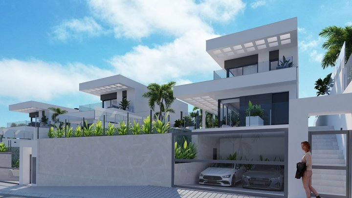 Exklusive Villen mit 3 Schlafzimmern, 3 Bädern, Privatpool, Keller/Garage und Meerblick
