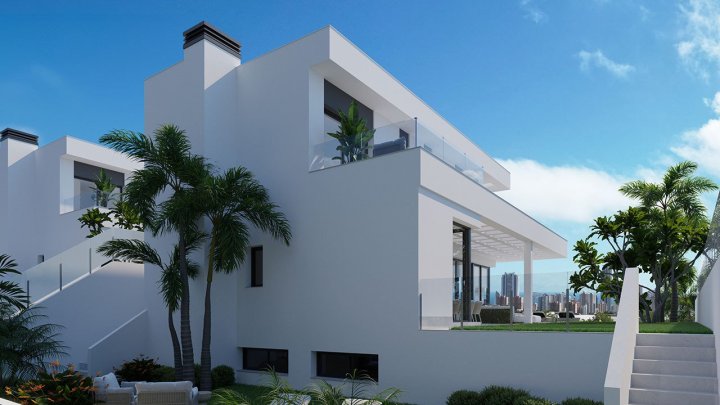 Exklusive Villen mit 3 Schlafzimmern, 3 Bädern, Privatpool, Keller/Garage und Meerblick