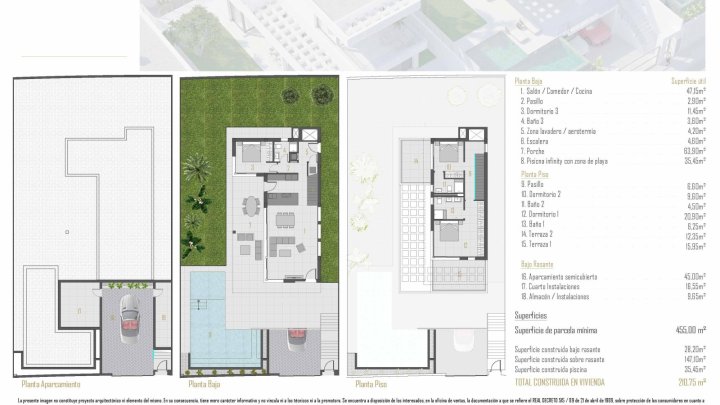 Exklusive Villen mit 3 Schlafzimmern, 3 Bädern, Privatpool, Keller/Garage und Meerblick