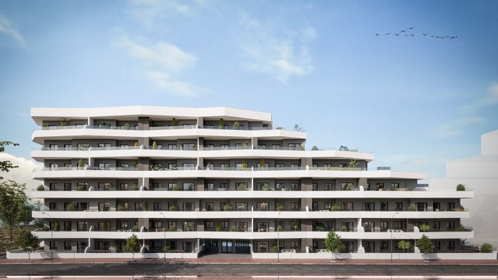 Moderne Wohnungen mit 3 Schlafzimmern, 2 Badezimmern, großer Terrasse, Kfz-Stellplatz und Gemeinschaftspool