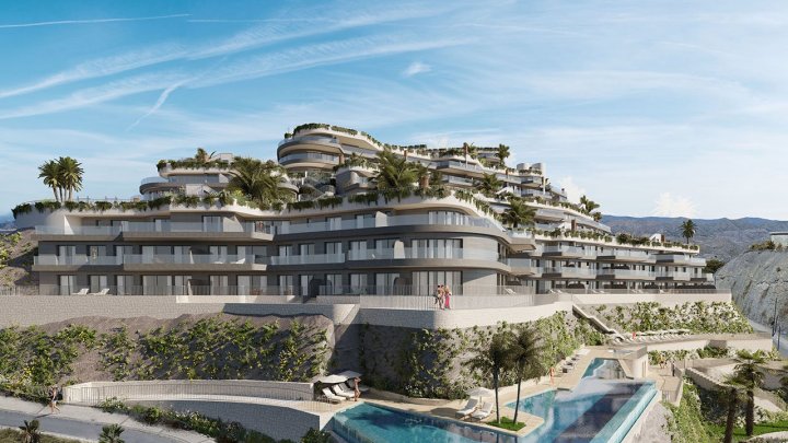 Fantastische Wohnungen mit 3 Schlafzimmern, 2 - 3 Badezimmern, Klimaanlage, Tiefgaragenstellplatz, Gemeinschaftspool und Meerblick