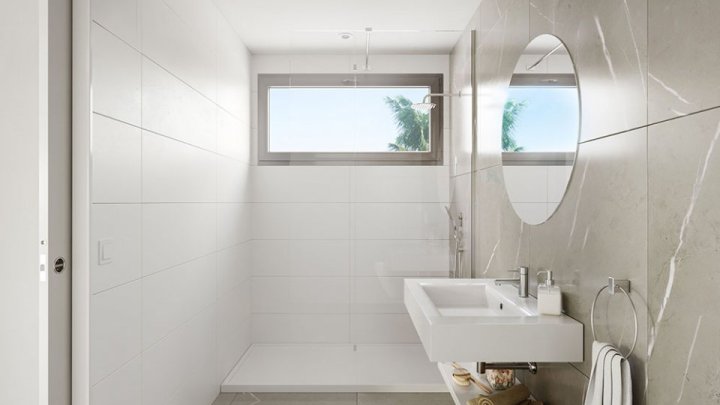 Fantastische Wohnungen mit 3 Schlafzimmern, 2 - 3 Badezimmern, Klimaanlage, Tiefgaragenstellplatz, Gemeinschaftspool und Meerblick