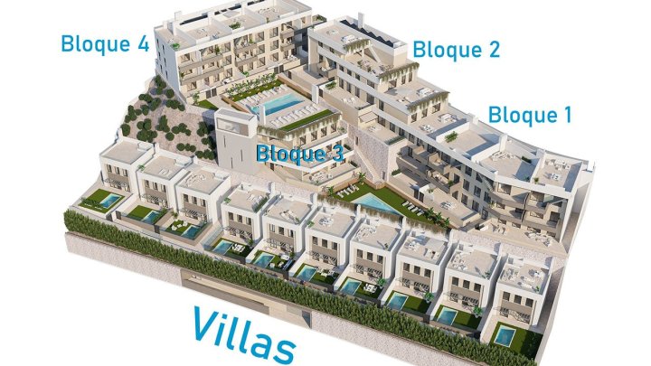 Appartements mit 2 Schlafzimmern, 2 Bädern, Tiefgaragenstellplatz und Gemeinschaftspool nur ca. 700 m vom Strand