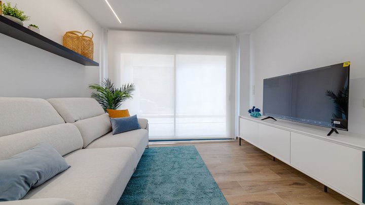 Komfortable Penthouse-Wohnungen mit 3 Schlafzimmern, 2 Bädern, Tiefgaragenstellplatz und Gemeinschaftspool Nähe Roda Golf & Beach Resort