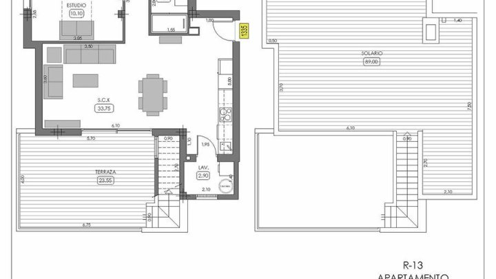 Obergeschoss-Wohnungen mit 3 Schlafzimmern, 2 Bädern, Dachterrasse, Klimaanlage und Gemeinschaftspool in der wunderschönen Golfanlage La Finca Resort