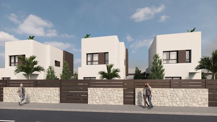 Exklusive Villen mit 3 Schlafzimmern, 3 Bädern, Dachterrasse, Kfz-Stellplatz und Privatpool in der sehr schönen Golfanlage Lo Romero Golf