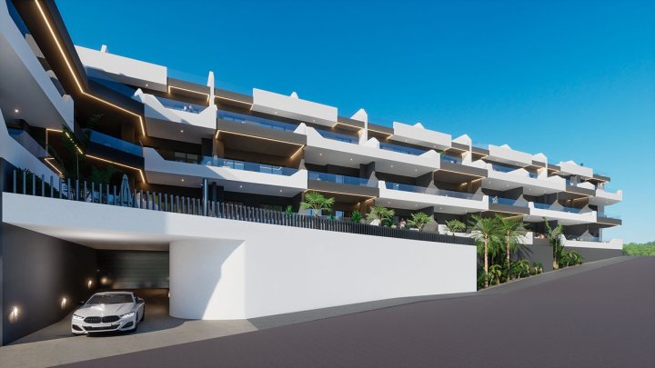 Appartements mit 2 Schlafzimmern, 2 Bädern, Einbauküchen mit Elektrogeräten und Gemeinschaftspool