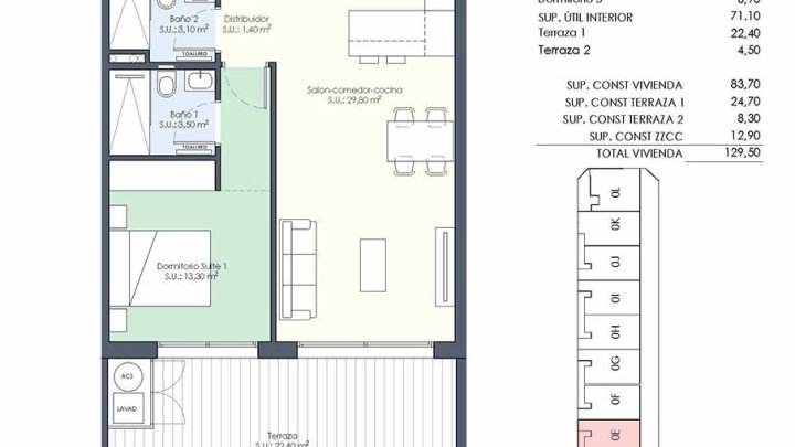 Appartements mit 3 Schlafzimmern, 2 Bädern, Einbauküchen mit Elektrogeräten und Gemeinschaftspool