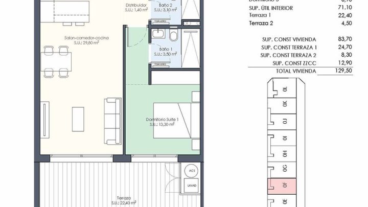 Appartements mit 3 Schlafzimmern, 2 Bädern, Einbauküchen mit Elektrogeräten und Gemeinschaftspool