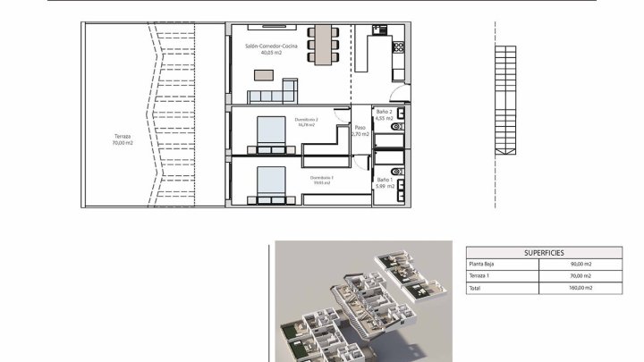 Erdgeschoss-Wohnungen mit 2 Schlafzimmern, 2 Bädern, großer Terrasse, Gemeinschaftspool und Meerblick