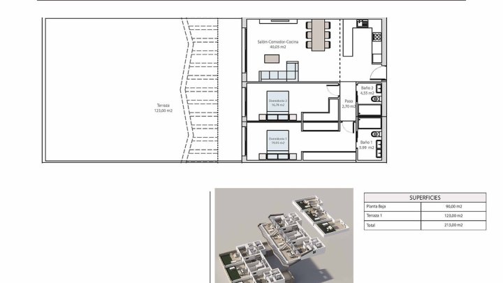 Erdgeschoss-Wohnungen mit 2 Schlafzimmern, 2 Bädern, großer Terrasse, Gemeinschaftspool und Meerblick
