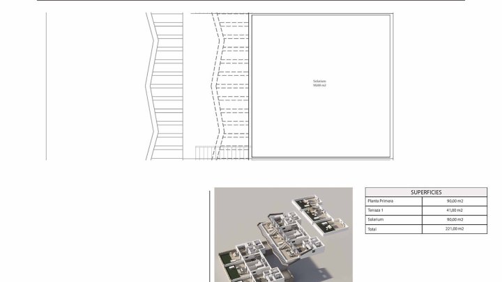 Obergeschoss-Wohnungen mit 2 Schlafzimmern, 2 Bädern, Dachterrasse, Gemeinschaftspool und Meerblick