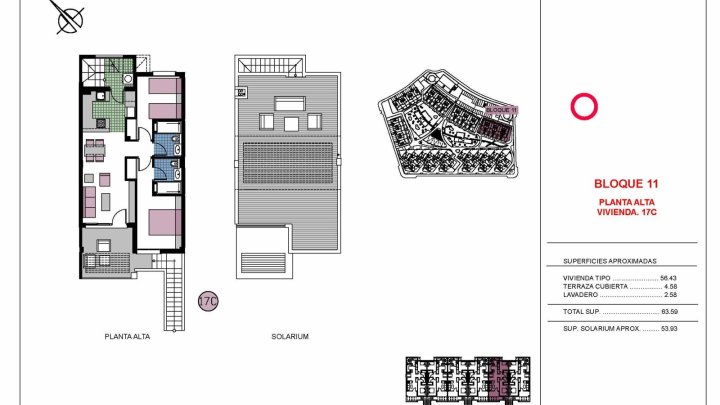Obergeschoss-Wohnungen mit 2 Schlafzimmern, 2 Bädern und Dachterrasse in abgeschlossener Anlage mit Gemeinschaftspools nur 600 m vom Strand