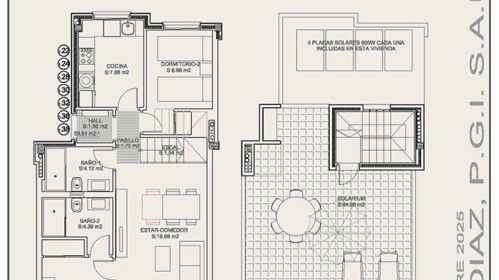 Obergeschoss-Wohnungen mit 2 Schlafzimmern, 2 Bädern, Dachterrasse, Tiefgaragenstellplatz und Gemeinschaftspool