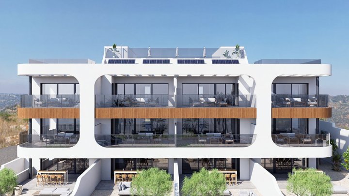 Penthouse-Wohnungen mit 3 Schlafzimmern, 2 Bädern, Dachterrasse, Tiefgaragenstellplatz und Gemeinschaftspool