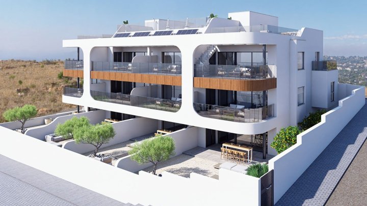 Penthouse-Wohnungen mit 3 Schlafzimmern, 2 Bädern, Dachterrasse, Tiefgaragenstellplatz und Gemeinschaftspool