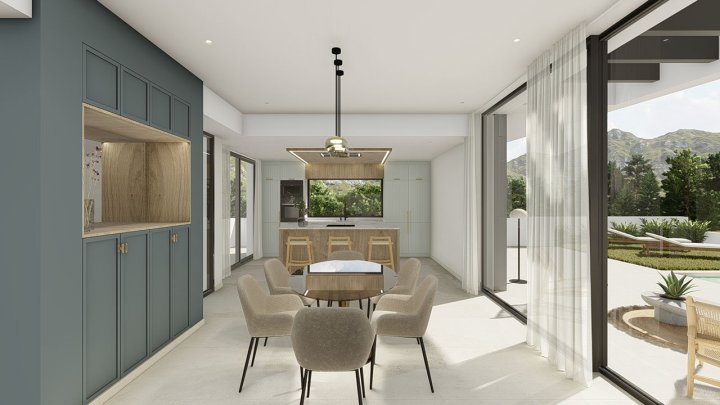 Fantastische und großzügige Villen mit 4 Schlafzimmern, 4 Bädern, Gäste-WC, Garage, Privatpool und Meerblick