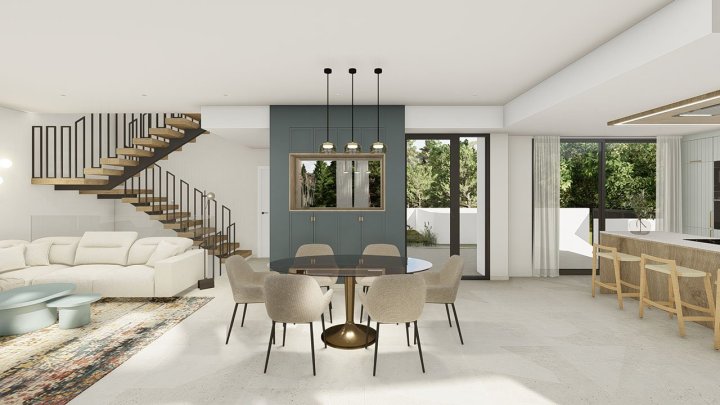 Fantastische und großzügige Villen mit 4 Schlafzimmern, 4 Bädern, Gäste-WC, Garage, Privatpool und Meerblick