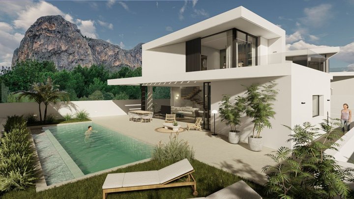 Fantastische und großzügige Villen mit 4 Schlafzimmern, 4 Bädern, Gäste-WC, Garage, Privatpool und Meerblick