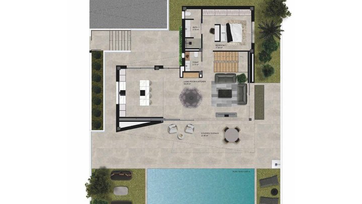 Fantastische und großzügige Villen mit 4 Schlafzimmern, 4 Bädern, Gäste-WC, Garage, Privatpool und Meerblick