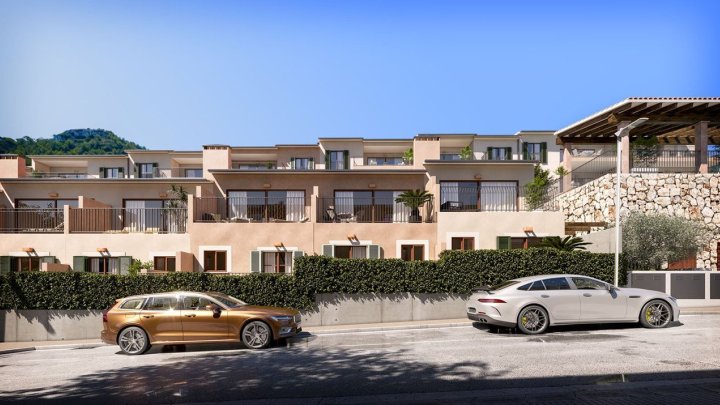 Appartements mit 2 Schlafzimmern, 2 Bädern, Klimaanlage, Gemeinschaftspool, Tiefgaragenstellplatz und Meerblick