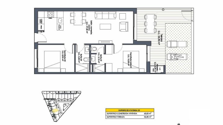 Erdgeschoss-Wohnungen mit 2 Schlafzimmern, 2 Bädern, Kfz-Stellplatz und Gemeinschaftspool