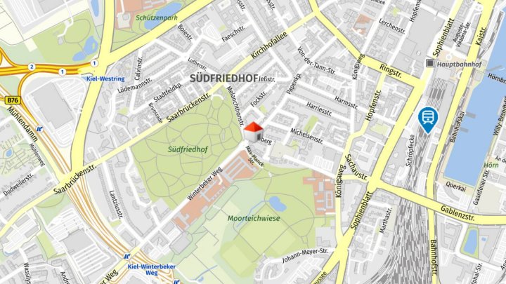 2-ZW mit Balkon in zentraler Lage in 24114 Kiel zu vermieten! Otto Stöben GmbH