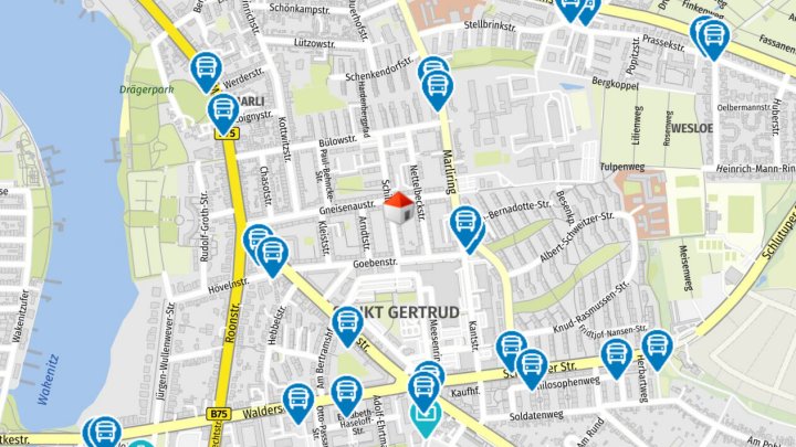 Renovierungsbedürftige 2-Zimmer-Wohnung in zentraler Lage in Lübeck, ab sofort verfügbar OTTO STÖBEN