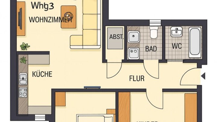 NEUJAHRSANGEBOT: MIETFREIE ZEIT IN BRUNSBÜTTEL 3-Zimmer Terrassenwohnung  OTTO STÖBEN GmbH ab sofort