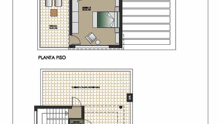Exklusive Villen mit 3 - 4 Schlafzimmern, 3 Bädern, 1 Gäste-WC, Dachterrasse und Privatpool nur 600 m vom Strand
