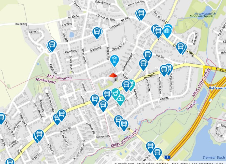 Geolyzer Kartenausschnitt