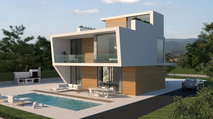 Exklusive Villen mit 3 - 4 Schlafzimmern, 3 - 4 Bädern, 1 Gäste-WC, Dachterrasse und Privatpool nur 600 m vom Strand