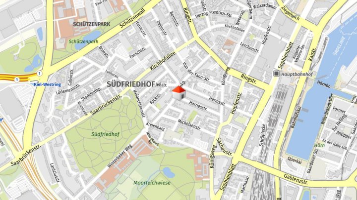 2- Zimmerwohnung in der Harriesstr. 43 in Kiel zu vermieten- Otto Stöben GmbH!