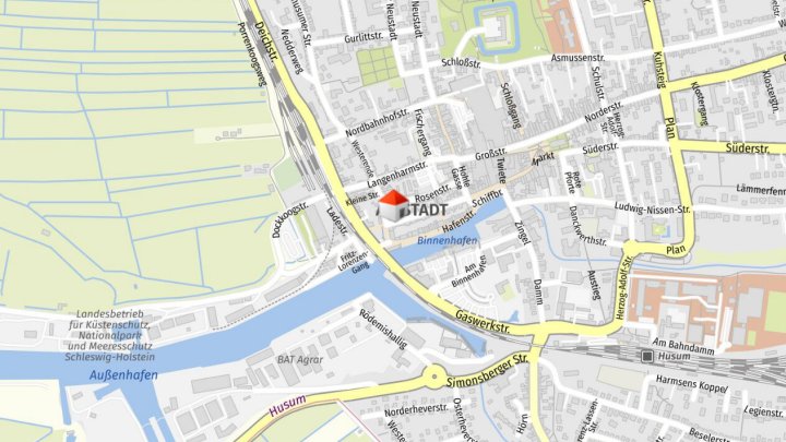 Hafennah gelegene 2-Z-Souterrainwohnung, frisch  renoviert, in Husum zu vermieten! Otto Stöben GmbH