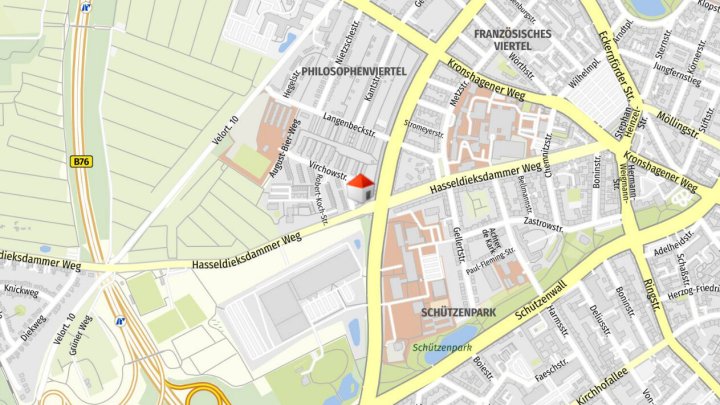 Helle 2-ZW in der Virchowstr. 1 in Kiel zu vermieten - Otto Stöben GmbH!